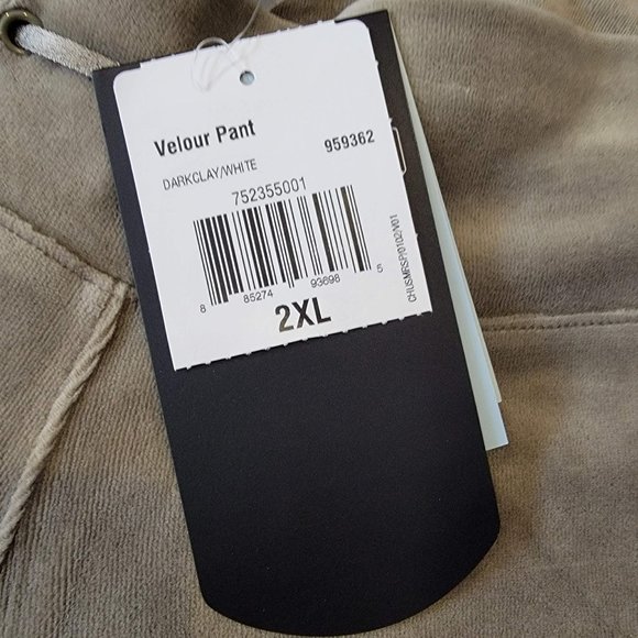 Adidas Velour Straight Leg Track Pants Size 2XL ~ NEW with Tags!! - Picture 7 of 16